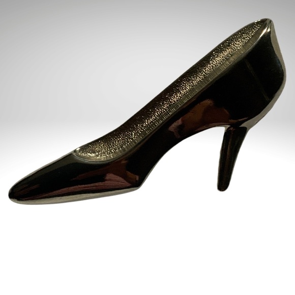 High-heel Silver Tone Metal Chunky Large Brooch - Picture 3 of 13